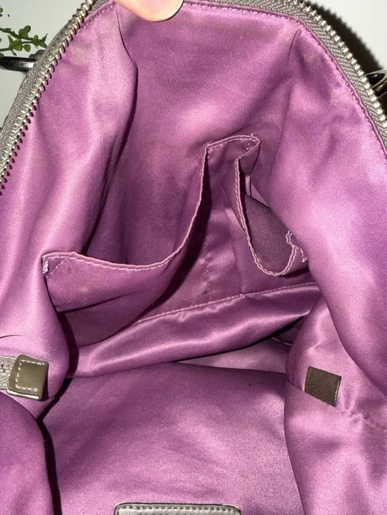 Coach Op Art Madison Lindsey Large Gray Handbag Satchel Tote $358 - Picture 11 of 12